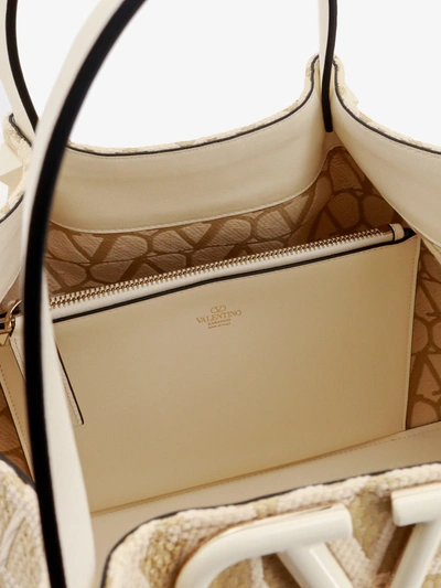Shop Valentino Garavani Woman Handbag Woman Beige Handbags In Cream
