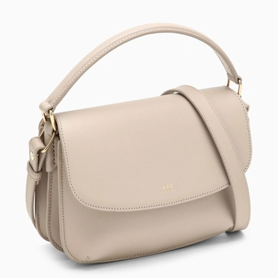 Shop Apc A.p.c. Sarah Grey Leather Shoulder Bag