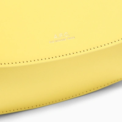 Shop Apc A.p.c. Sarah Yellow Leather Shoulder Bag