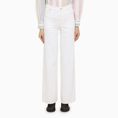 Shop Apc A.p.c. White Cropped Jeans