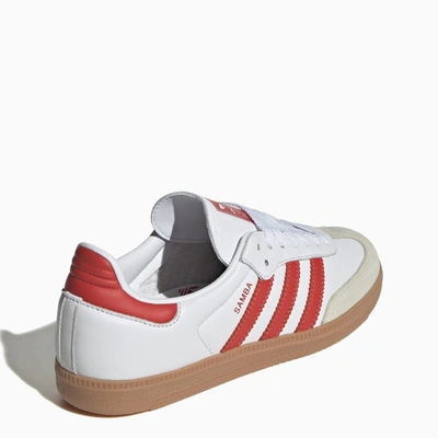 Shop Adidas Originals Low Samba Og White/red Trainer