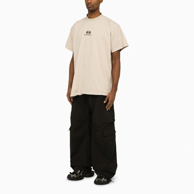 Shop Balenciaga Unity Sports Icon Cargo Trousers Black