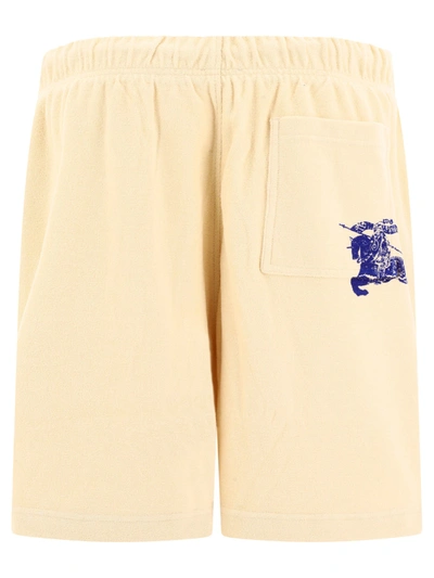Shop Burberry Cotton Towelling Shorts