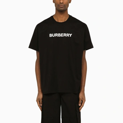 Shop Burberry Harrison Creweck T Shirt Black