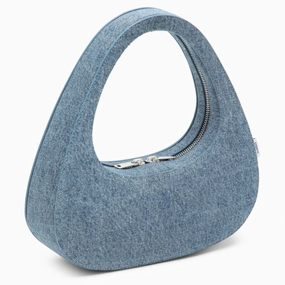 Shop Coperni Baguette Swipe Bag In Denim