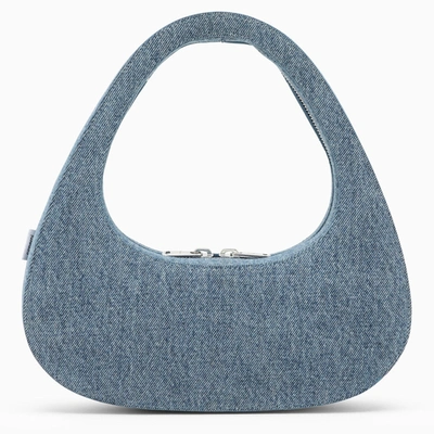 Shop Coperni Baguette Swipe Bag In Denim