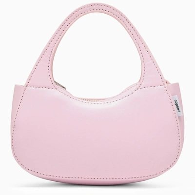 Shop Coperni Micro Baguette Swipe Bag Pink Leather