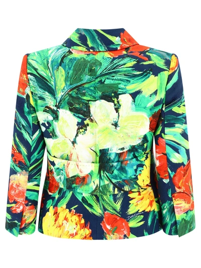 Shop Dolce & Gabbana Bloom Print Brocade Jacket