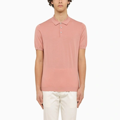 Shop Drumohr Pink Short Sleeved Polo