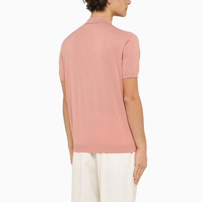 Shop Drumohr Pink Short Sleeved Polo
