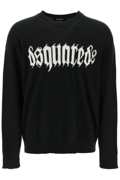 Shop Dsquared2 Gothic Logo Sweater