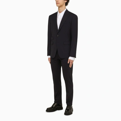 Shop Dsquared2 Navy Single Breasted Wool Suit