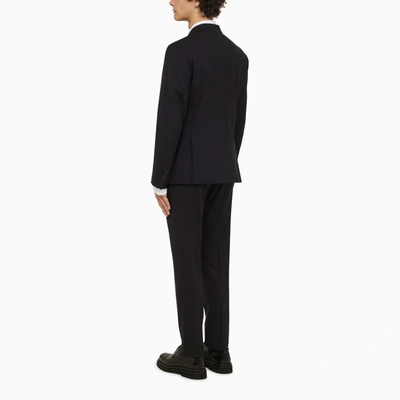 Shop Dsquared2 Navy Single Breasted Wool Suit