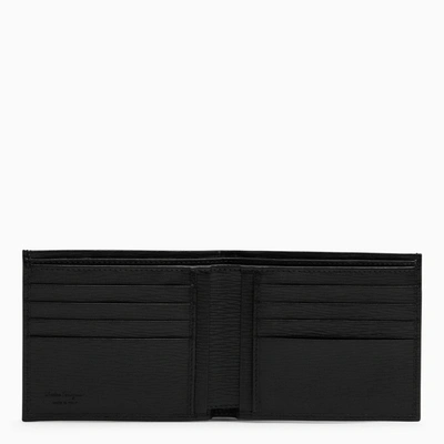 Shop Ferragamo Revival Black Wallet With Gancini Logo