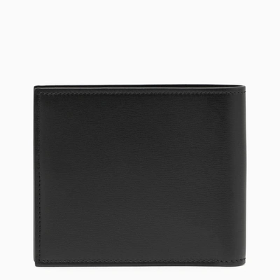 Shop Ferragamo Black Leather Wallet With Logo