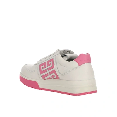 Shop Givenchy 4 G Leather Sneakers