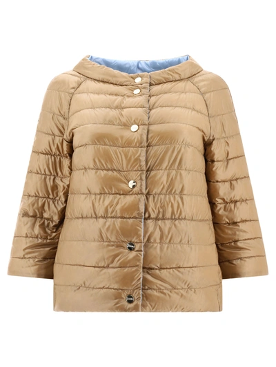 Shop Herno Quilted Reversible Down Jacket