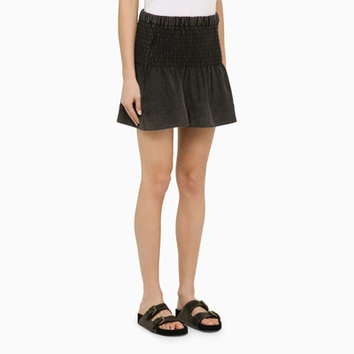 Shop Isabel Marant Étoile Pacifica Black Cotton Mini Skirt
