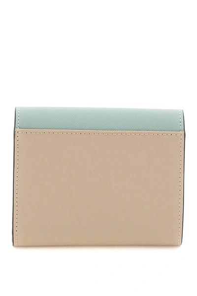Shop Marni Bi Fold Wallet With Flap