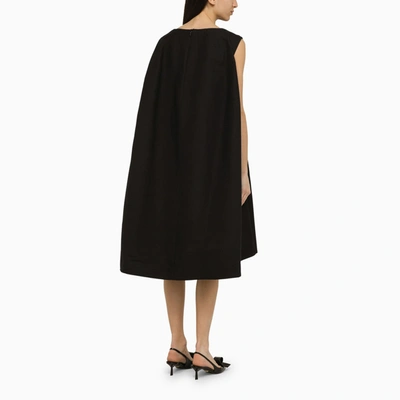 Shop Marni Black Cotton Cocoon Dress