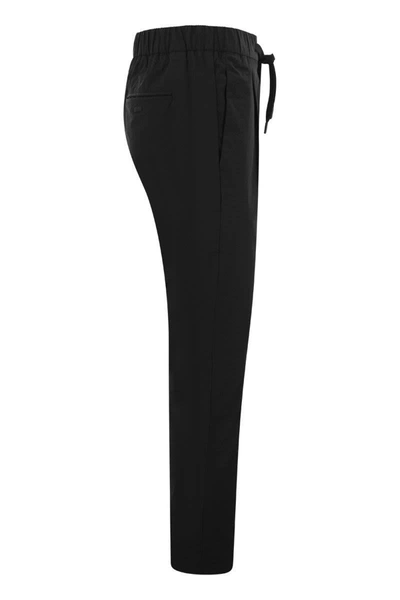 Shop Herno Ultralight Laminar Trousers In Black