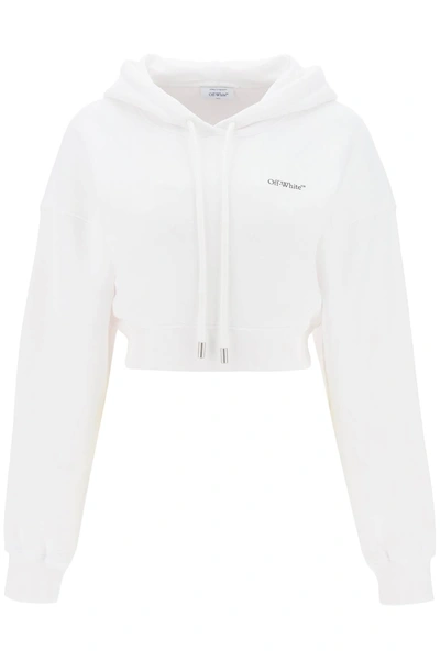 Shop Off-white Off White X Ray Arrow Cropped Hoodie