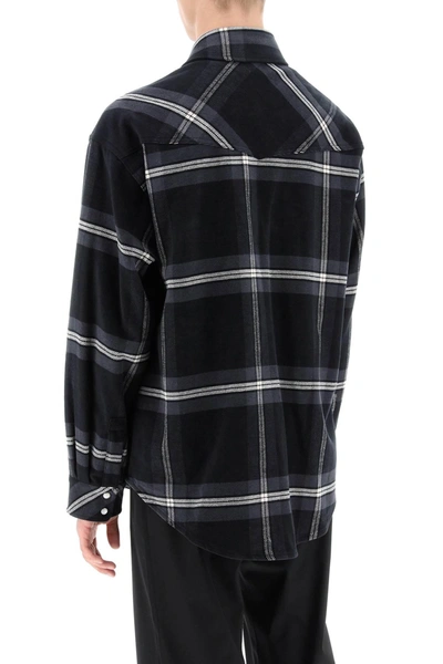 Shop Palm Angels Check Flannel Overshirt