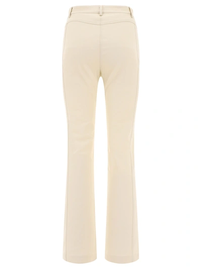 Shop Pinko Flared Tricotine Trousers