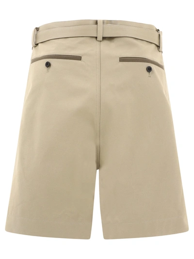 Shop Sacai Belted Chino Shorts