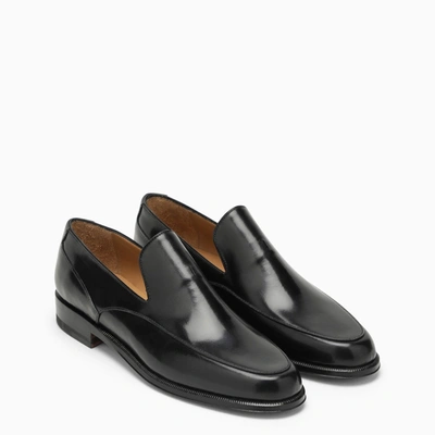 Shop The Row Black Leather Enzo Loafer