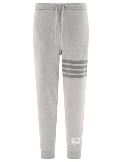 Shop Thom Browne Joggers With 4 Bar Detail