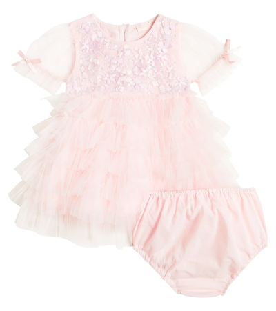 Shop Tutu Du Monde Baby Florescence Dress And Bloomers Set In Pink
