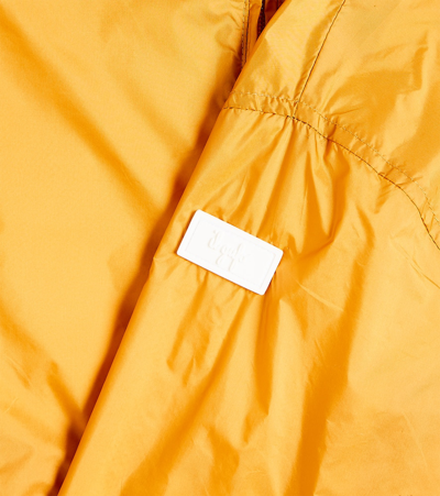 Shop Il Gufo Hooded Windbreaker Jacket In Yellow