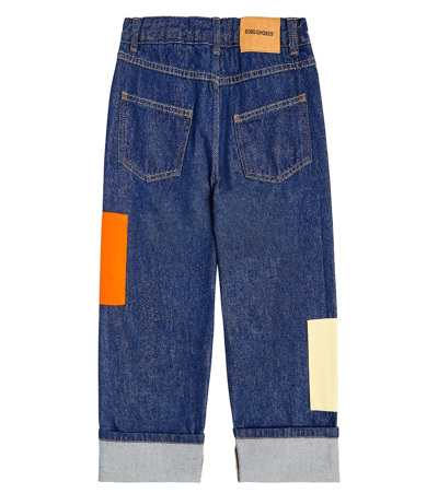 Shop Bobo Choses Colorblocked Jeans In Multicoloured