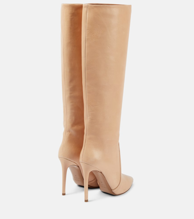 Shop Paris Texas Leather Knee-high Boots In Neutrals