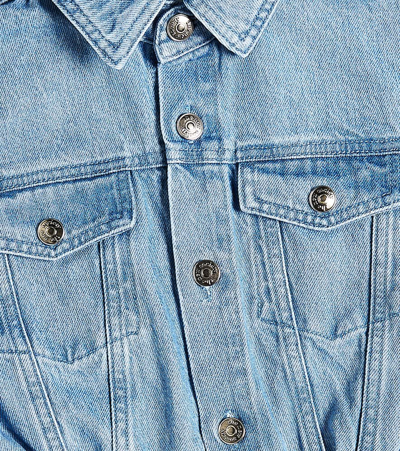 The New Society Woodland Denim Jumpsuit In Blue