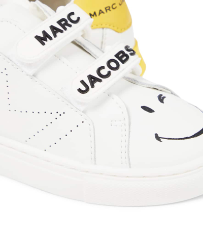 Shop Marc Jacobs Printed Leather Sneakers In Multicoloured