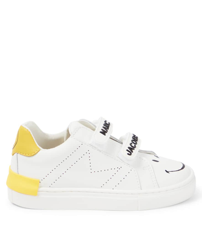 Shop Marc Jacobs Printed Leather Sneakers In Multicoloured