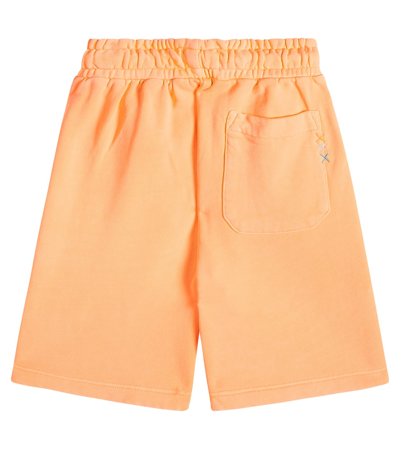 Scotch & Soda Cotton Jersey Shorts In Neon Coral