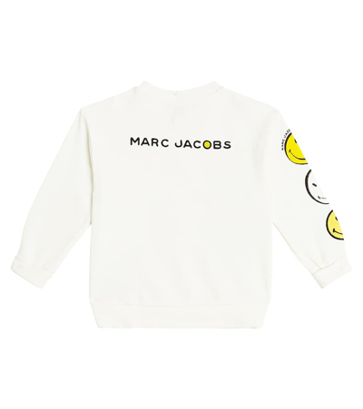 Shop Marc Jacobs Printed Cotton Jersey Sweatshirt In Ivory
