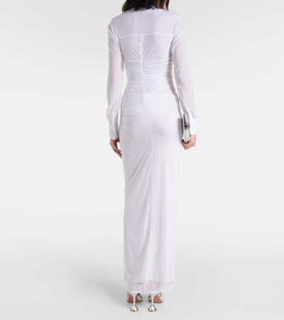 Shop Christopher Esber Venus Plunge Jersey Maxi Dress