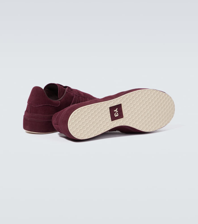 Shop Y-3 Gazelle Suede Sneakers In Shared/shared/brown
