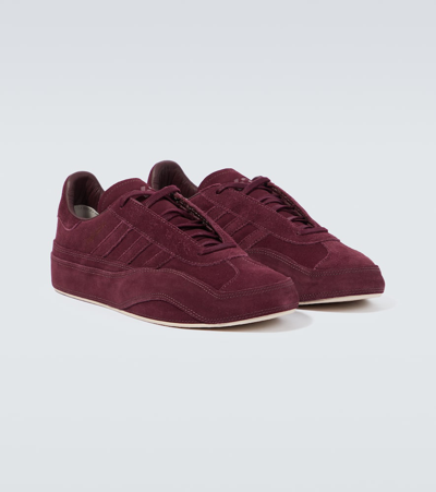 Shop Y-3 Gazelle Suede Sneakers In Shared/shared/brown