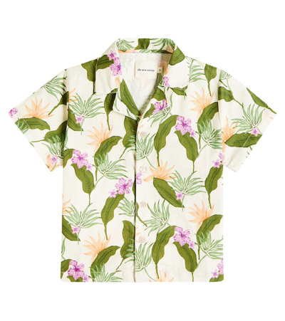 Shop The New Society Hills Printed Linen And Cotton Shirt