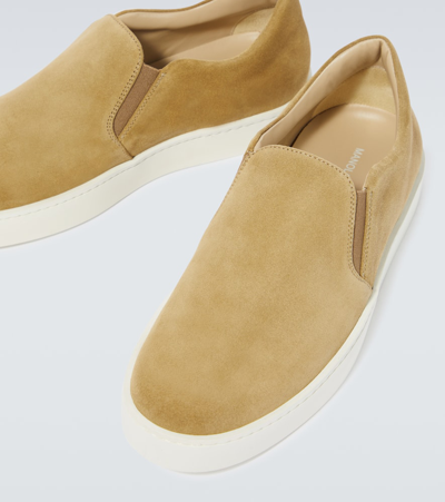 Manolo Blahnik Nadores Suede Sneakers In Green