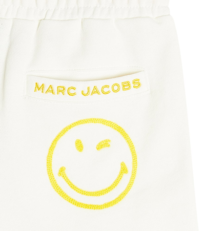 Shop Marc Jacobs Printed Cotton Jersey Sweatpants In Ivory