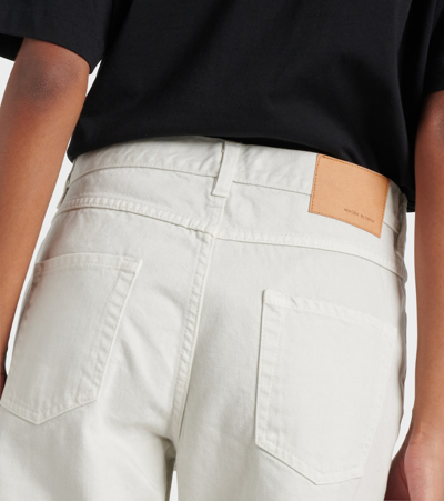 Magda Butrym Denim Flared Jeans In Cappuccino