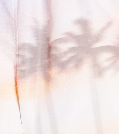 The New Society Sunset Printed Swim Trunks In Sunset Print