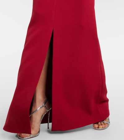 Safiyaa Makkari Embellished Strapless Crêpe Gown In Rhubarb