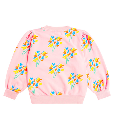 Bobo Choses Printed Cotton-blend Jersey Sweatshirt In Pink